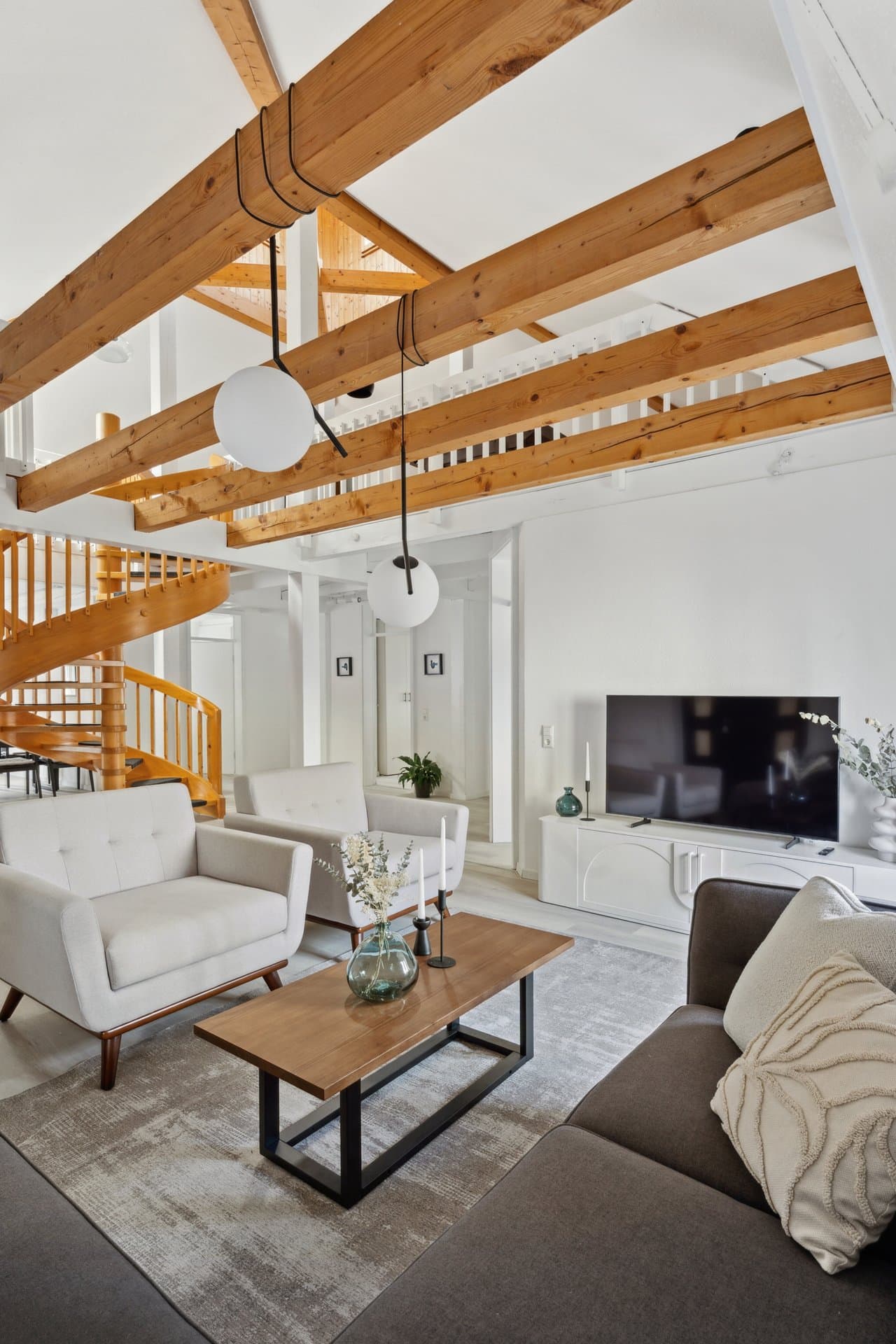 Wohnbereich Gesamtansicht — Bodenseeloft Tettnang